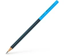 Grafitinis pieštukas Faber-Castell Grip 2001 Two Tone, mėlynos spalvos