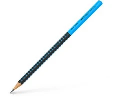 Grafitinis pieštukas Faber-Castell Grip 2001 Two Tone, mėlynos spalvos