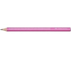 *Grafitinis pieštukas Faber-Castell Jumbo Sparkle, rožinės spalvos