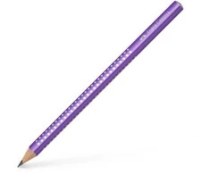 *Grafitinis pieštukas Faber-Castell Jumbo Sparkle, violetinės spalvos