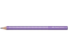 *Grafitinis pieštukas Faber-Castell Jumbo Sparkle, violetinės spalvos