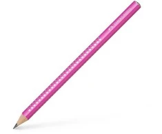*Grafitinis pieštukas Faber-Castell Jumbo Sparkle, rožinės spalvos