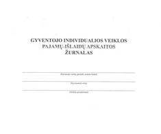 Gyventojo individualios veiklos pajamų-išlaidų apskaitos žurnalas, A4, 24 lapai