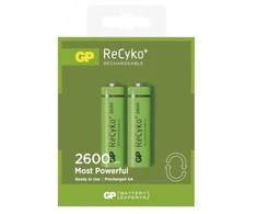 Įkraunami elementai GP ReCyko+ AA,HR6, 1,2V/2700mAh, pakuotėje 2 vnt