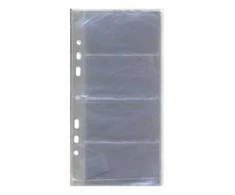 Įmautė-papildymas vizitinėms kortelėms Panta Plast, 12,2x24,4cm, telpa 8vnt, 1 lapas