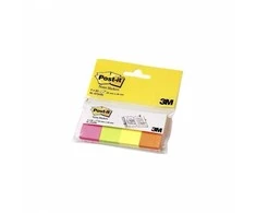 3M Indeksai-žymekliai Post-it® 670/4 popieriniai 4spalvosx50vnt. 20x38mm
