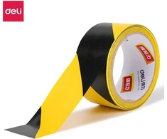 Įspėjamoji juosta DELI 48mmx18m geltona/juoda