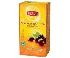Unilever Juodoji arbata Lipton. juodųjų serbentų skonio, su vokeliu, 25 pakeliai