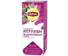 Unilever Juodoji arbata Lipton. juodųjų serbentų skonio, su vokeliu, 25 pakeliai