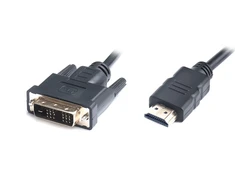 Kabelis REAL-EL HDMI-DVI M-M 1 juodos spalvos 1.8m