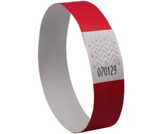 Avery Zweckform Kontrolinė apyrankė Tyvek 265x19mm, neoninės raudonos spalvos