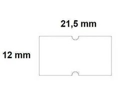 Kainų etiketės 21,5 x 12, stačiakampės, 1000vnt, baltos spalvos