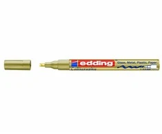 Kaligrafinis žymeklis Edding 753, lako pagrindu, kirstu galiuku, 1-2,5mm, auksinės spalvos