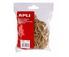 Kanceliarinės gumelės Apli, 120x2mm, 100g, natūralios spalvos