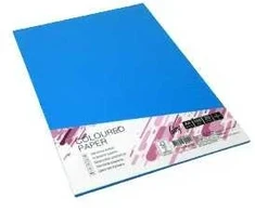 Kartonas College A4/20l, 160g/m2, tamsiai mėlynos spalvos DB49