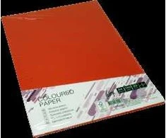 Kartonas College A4/20l, koralų raudonos spalvos CO44, 160g/m2, palaidi lapai
