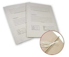 Archyvinis aplankas SMLT, A4, su raišteliais BYLA, kartoninis (300g/m2), 4 cm