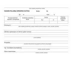 Kasos pajamų orderiai, A5x2x50, be Nr.