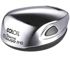 Kišeninis antspaudas Colop Mouse R40, chromo spalvos