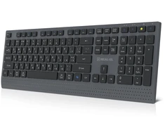 Klaviatūra REAL-EL RK-715W juodos spalvos, belaidė