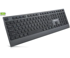 Klaviatūra REAL-EL RK-715W juodos spalvos, belaidė