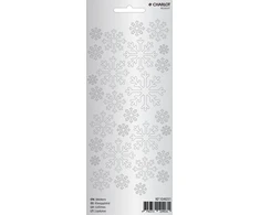 Lipdukai Charlot Snowflakes Sidabrinis (Kalėdų)