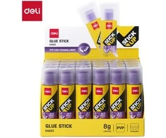 Klijai Deli 8g violetinės spalvos