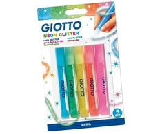 Klijai su blizgučiais GIOTTO 5vnt, blisteryje, 10.5ml, flash