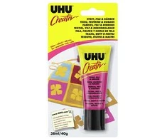 Klijai UHU Creative tekstilės, veltinio ir juostų 38ml