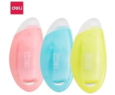 Korektūros juostelė Deli CoverUP, 5mmx6m, įvairių spalvų korpusas