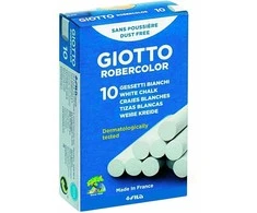 Kreida Fila Giotto Robercolor, apvali, 10vnt., baltos spalvos