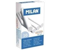 Kreida Milan, apvali, 10vnt, baltos spalvos