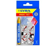 Tajima Trading Aps Kreidelė žymėjimui Lyra Profi, Ø12cm, baltos spalvos