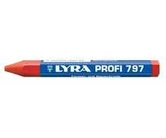 Tajima Trading Aps Kreidelė žymėjimui Lyra Profi,12cm,raudonos spalvos
