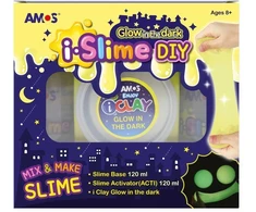 Kūrybinis Slime masės gaminimo rinkinys Amos iSlime Glow in the Dark