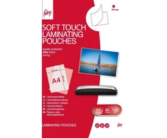 Laminavimo vokeliai „Soft-Touch“ A4 (216x303mm ) 80mic/100 lapų
