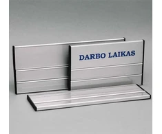 Lentelė informacinė 7.1 Darbo laikas vienpusė, su keičiama informacija, 125x200mm