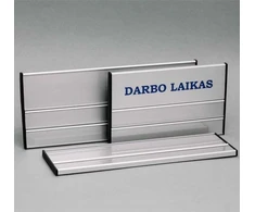 Lentelė informacinė 7.1 Darbo laikas vienpusė, su keičiama informacija, 125x200mm