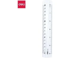 Liniuotė DELI 15cm skaidri