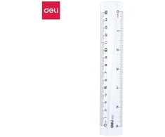 Liniuotė DELI 15cm skaidri