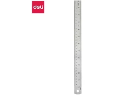 Liniuotė DELI 30cm metalinė