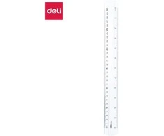 Liniuotė DELI 30cm skaidri