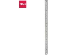 Liniuotė DELI 50cm metalinė