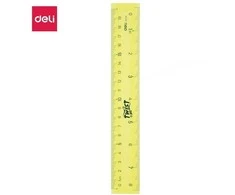 Liniuotė DELI E6208 20cm, įvairių spalvų