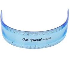 Liniuotė DELI E6209 30cm, įvairių spalvų
