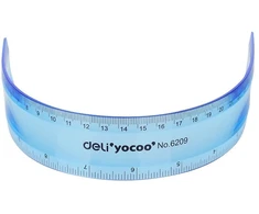 Liniuotė DELI E6209 30cm, įvairių spalvų