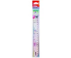 Liniuotė DELI H653, 20cm, įvairių spalvų