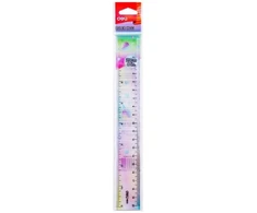 Liniuotė DELI H653, 20cm, įvairių spalvų