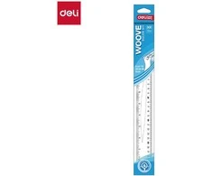Liniuotė DELI Woove 30 cm, skaidri