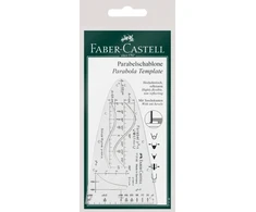 Liniuotė-parabolė Faber-Castell, skaidri